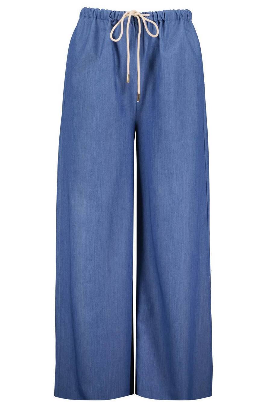 NEW BISHOP + YOUNG women's sporty drawstring pant in azure